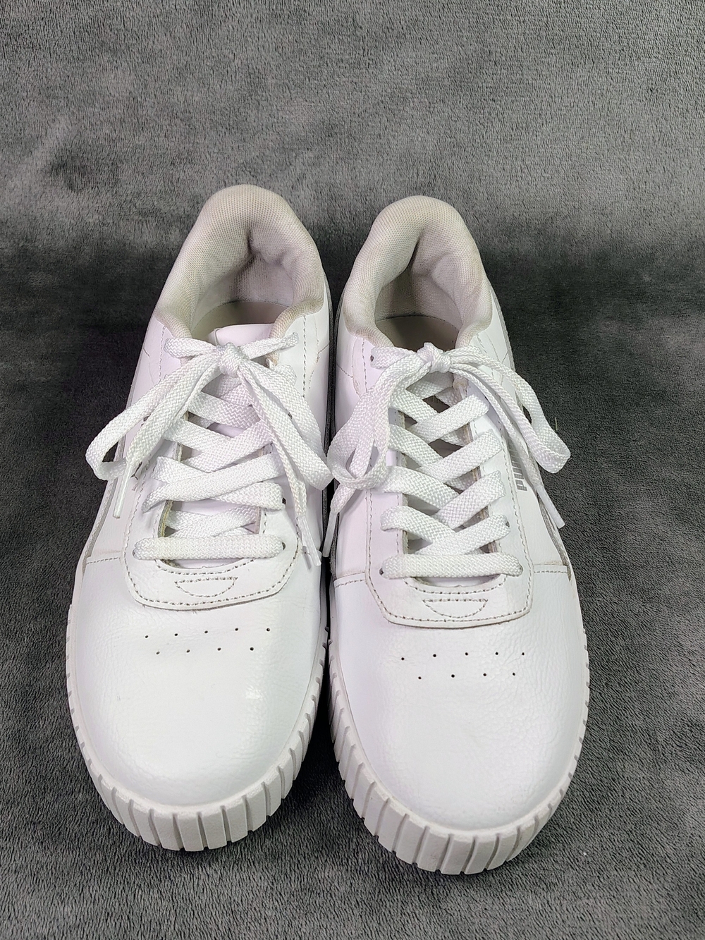 Puma Women's White Low-Top Leather Sneakers